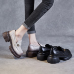 Ultra - Light And Comfortable Single - Shoe Metal - Buckle Loafers