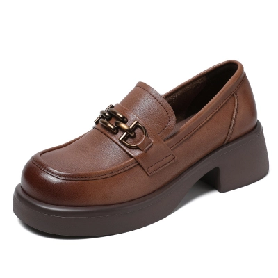 Comfortable and Non - Tiring Genuine Leather Loafers 01