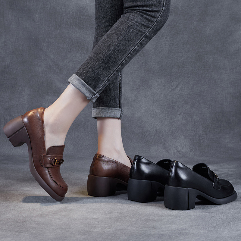 Genuine Japanese JK Thick - Heeled Loafers