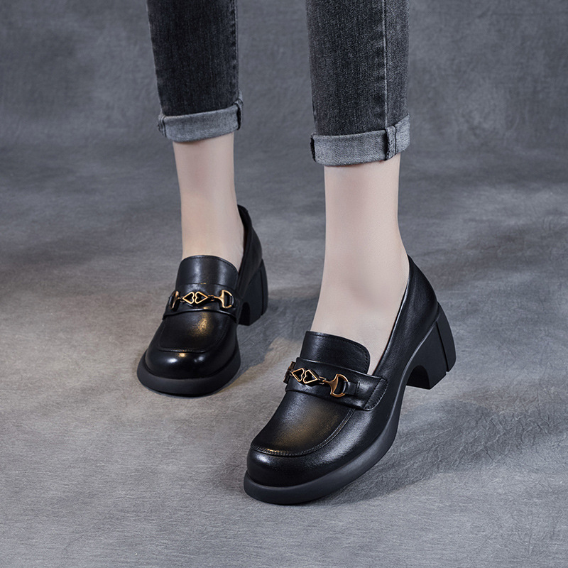 Genuine Japanese JK Thick - Heeled Loafers