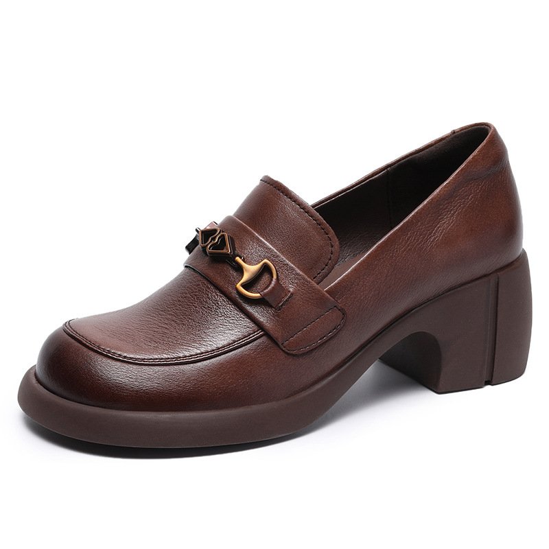 Genuine Japanese JK Thick - Heeled Loafers