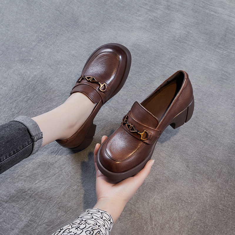 Genuine Japanese JK Thick - Heeled Loafers