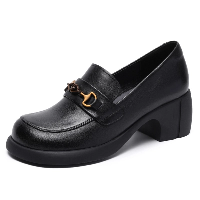 Genuine Japanese JK Thick - Heeled Loafers 02