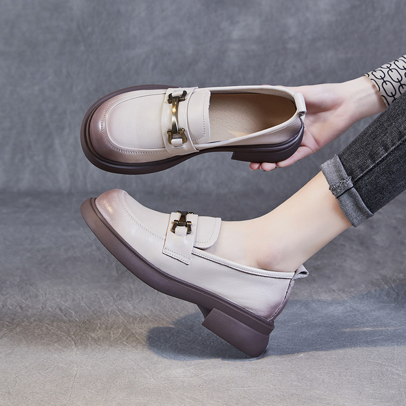 Metal - Clasp Casual and Versatile Women's Loafers