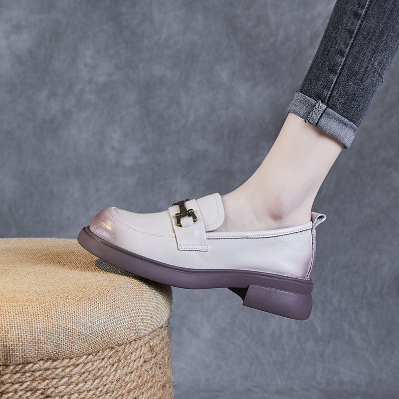 Metal - Clasp Casual and Versatile Women's Loafers