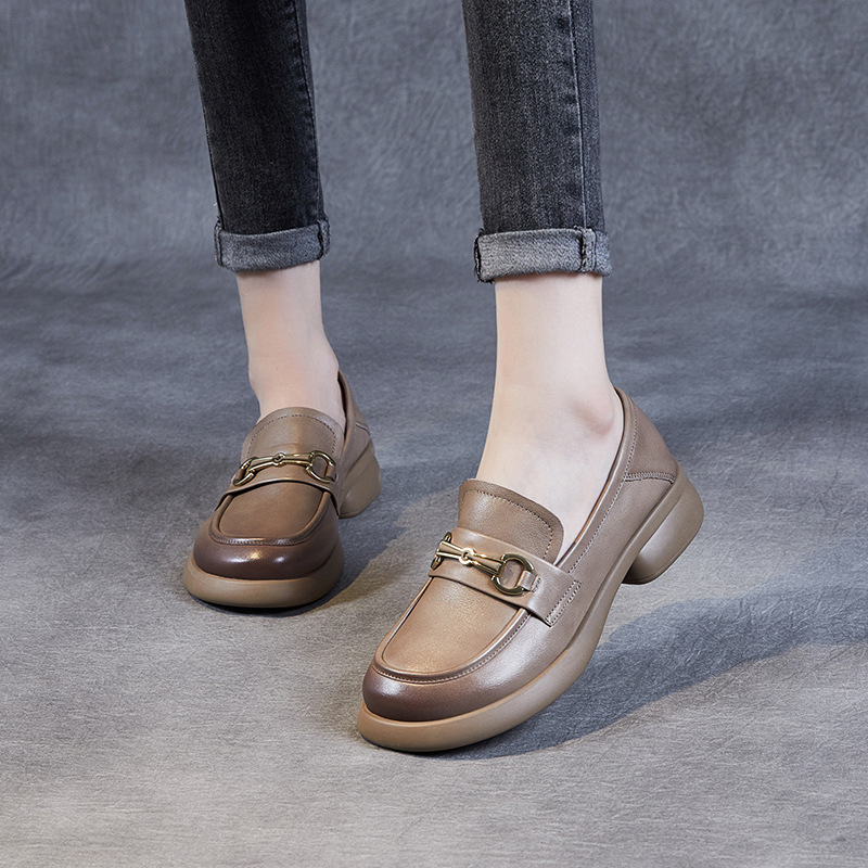 New Soft - Soled Genuine Leather Women's Loafers