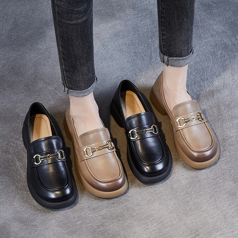 New Soft - Soled Genuine Leather Women's Loafers