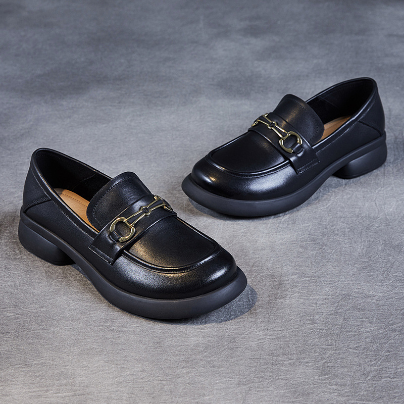 New Soft - Soled Genuine Leather Women's Loafers