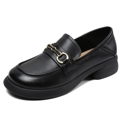 New Soft - Soled Genuine Leather Women's Loafers 02