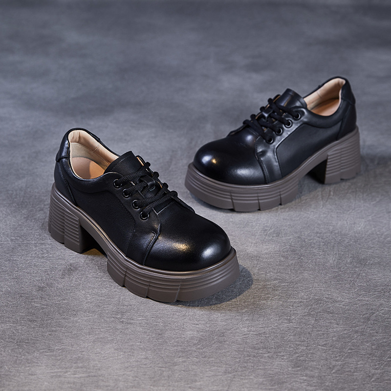 Spring New Single - Shoe Retro Beige Women's Loafers