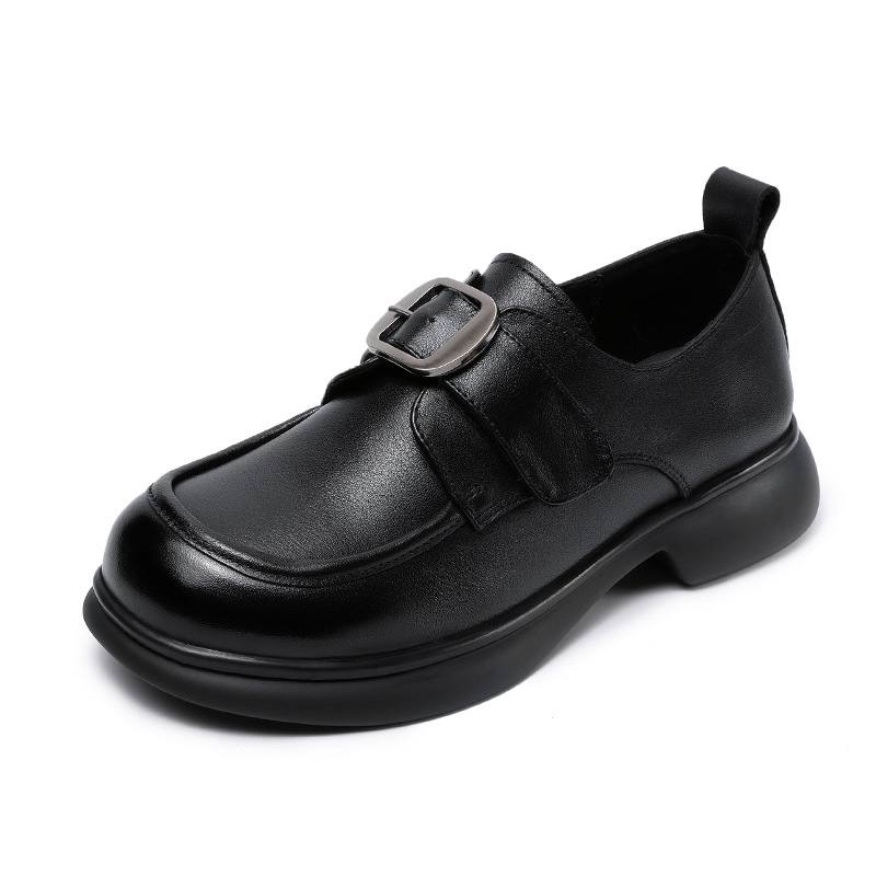 Thick - Cut Single - Shoe Women's British - Style Loafers