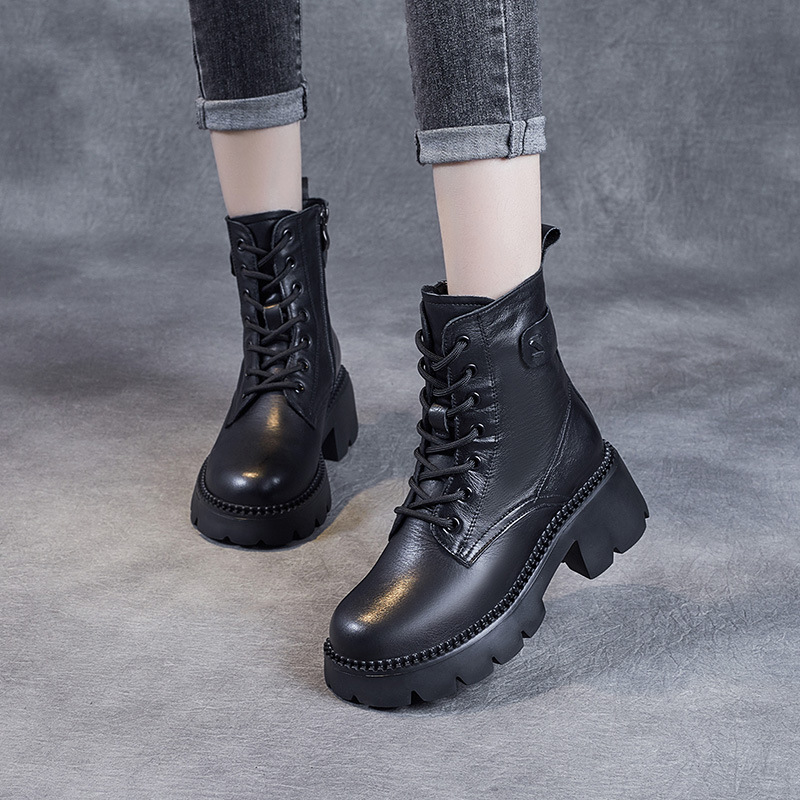 Autumn and Winter Fleece Soft - Soled Dr. Martens Boots