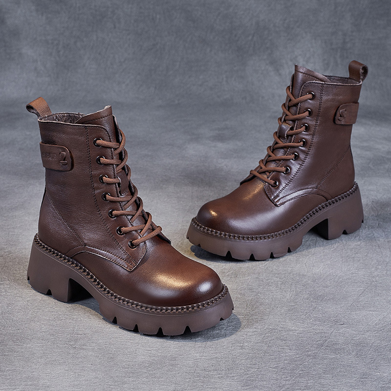 Autumn and Winter Fleece Soft - Soled Dr. Martens Boots