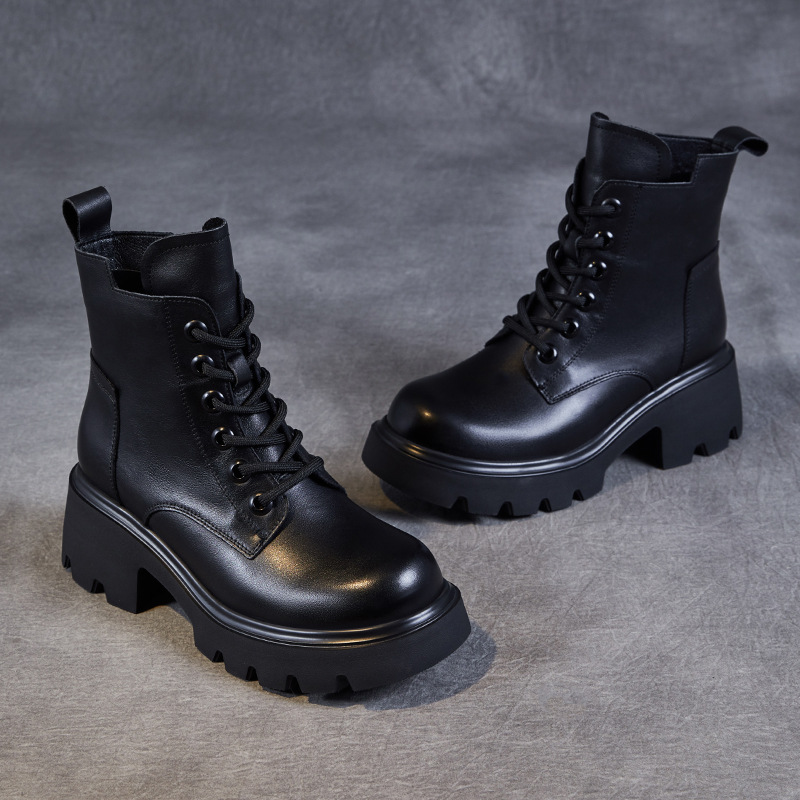 Genuine Leather Thick - Soled Mid - Calf Dr. Martens Boots
