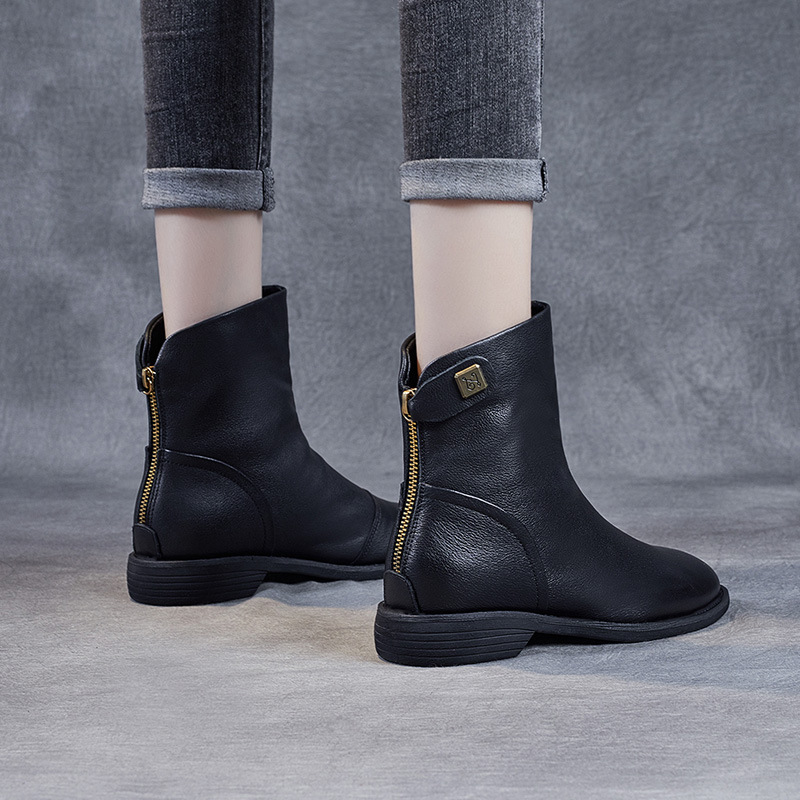 Pointed - Toe Slimming Flat Dr. Martens Boots
