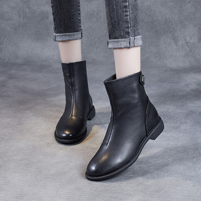 Pointed - Toe Slimming Flat Dr. Martens Boots