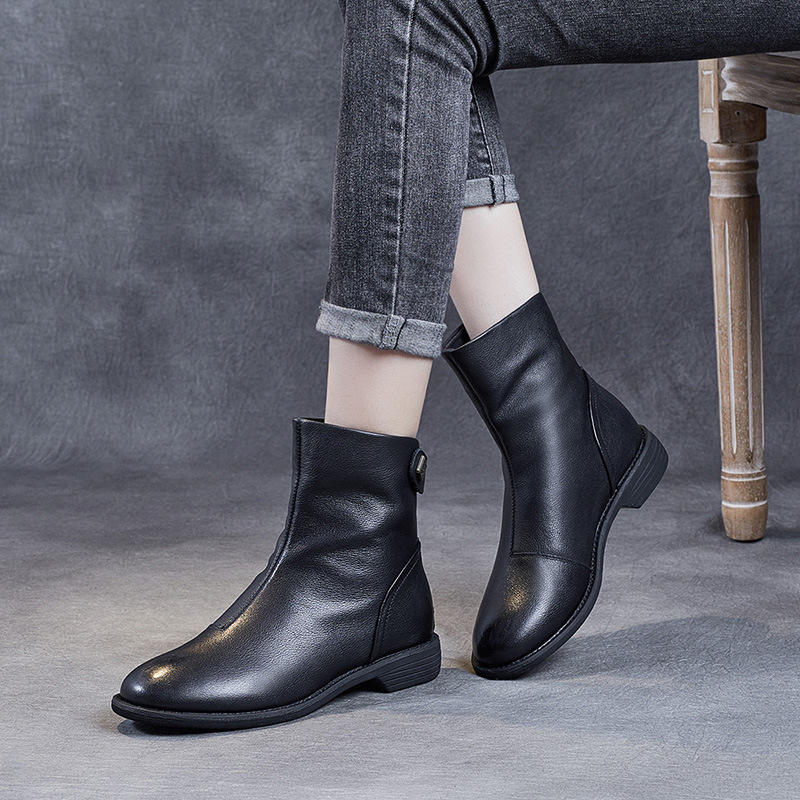 Pointed - Toe Slimming Flat Dr. Martens Boots