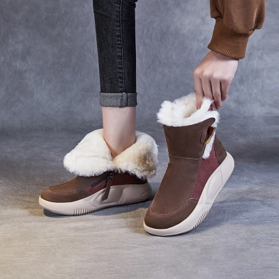 Cowhorn - Buckled Genuine Leather Snow Boots 02