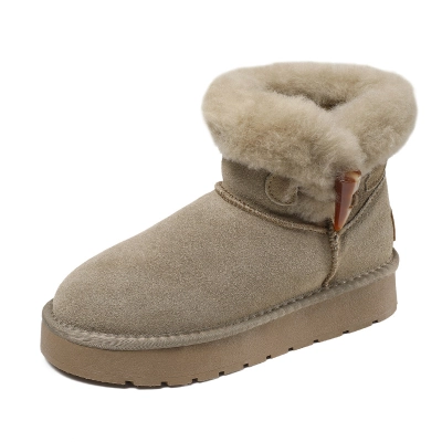 New Thick - Sole Cotton - Lined Warm Short - Cuff Snow Boots 02