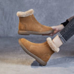 New Winter Style Genuine Leather Extra - Thick Lamb Wool Snow Boots