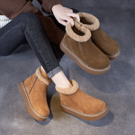 New Winter Style Sheepskin - Lined Satin - Finish Cowhide Snow Boots