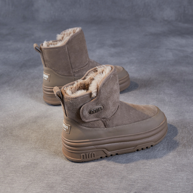 New Women's Fleece - Lined and Thickened Warm Slimming Snow Boots