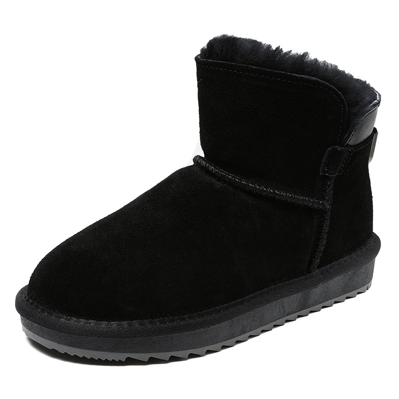 Pure Wool Thickened Suede - Finish Cowhide Snow Boots