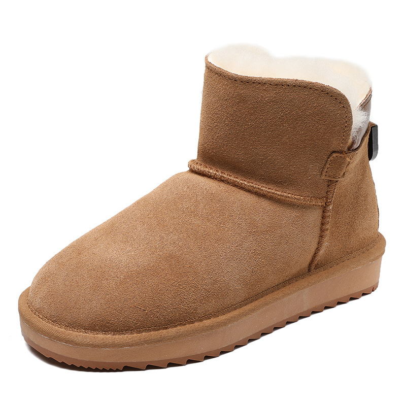 Pure Wool Thickened Suede - Finish Cowhide Snow Boots