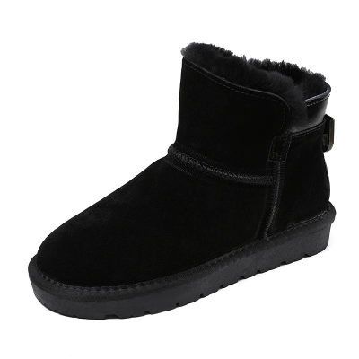 Thickened Suede - Finish Cowhide Warm Snow Boots 02