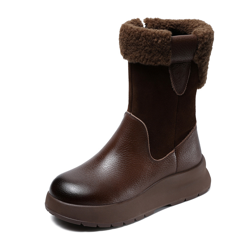 Winter Fleece - Lined Warm Mid - Calf Snow Boots