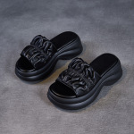 Summer New Sheepskin Thick - Sole Sandals