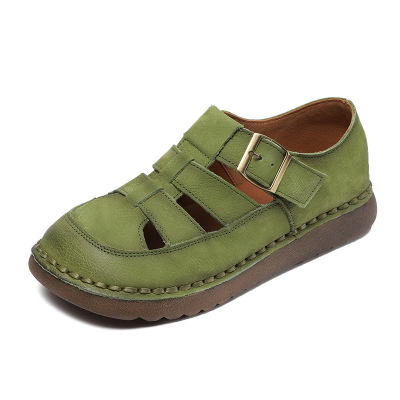 Women's Platform Mesh Cut - out Peep - toe Roman Sandals 02