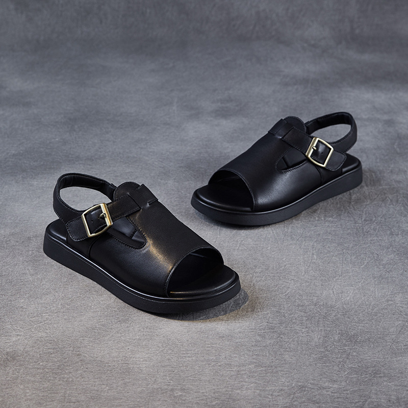 Fish - toe T - strap Roman Sandals