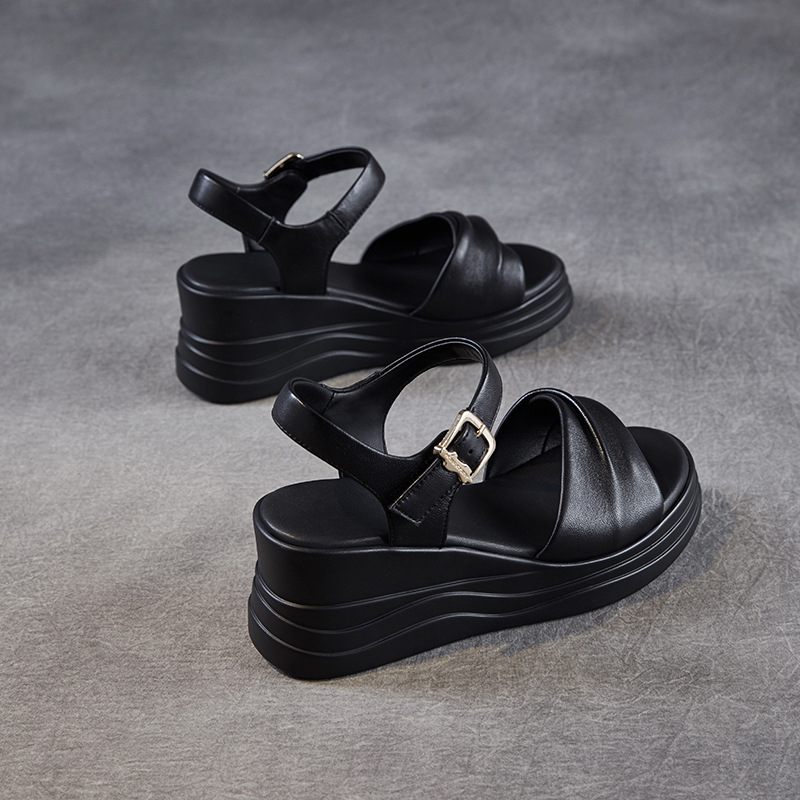 New Platform Wedge Heel One - strap Sandals