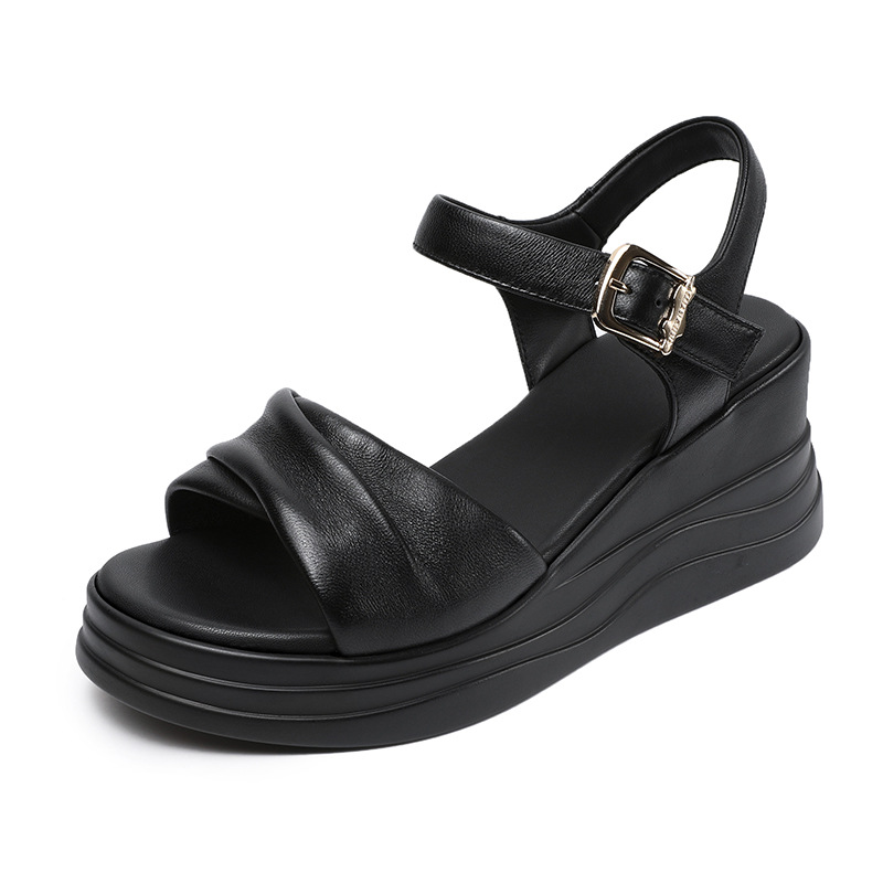 New Platform Wedge Heel One - strap Sandals