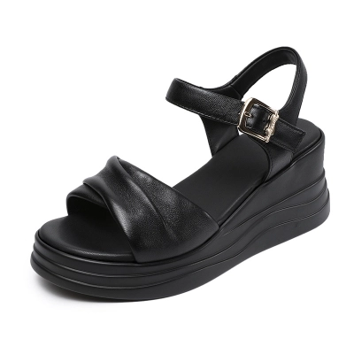 New Platform Wedge Heel One - strap Sandals 02