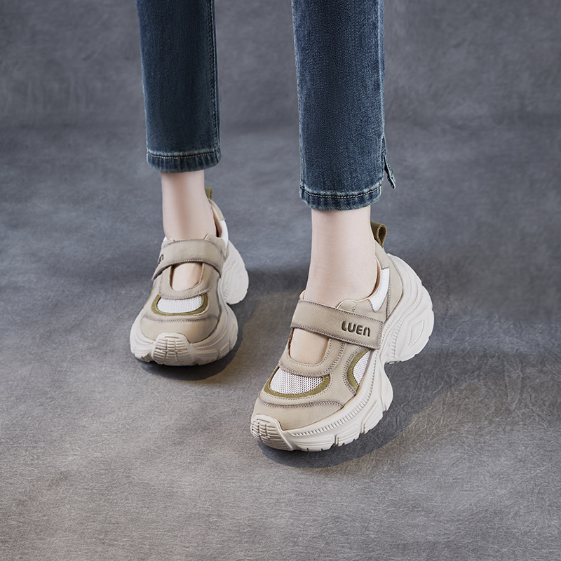 Retro Chunky - soled Hollow - out Sports Sandals for Women