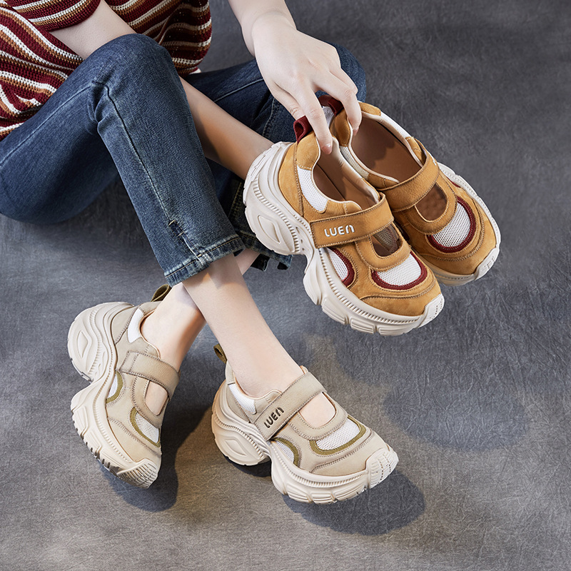 Retro Chunky - soled Hollow - out Sports Sandals for Women