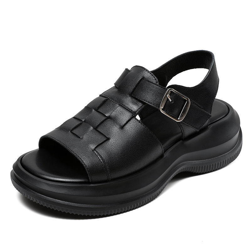 Women's Outdoor Open - toe Genuine Leather Sandals