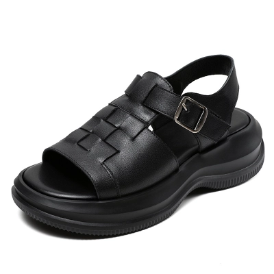 Women's Outdoor Open - toe Genuine Leather Sandals 02