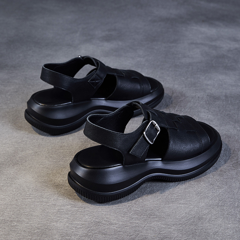 Women's Outdoor Open - toe Genuine Leather Sandals