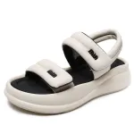 Women's Platform Velcro Toe - cap Sandals