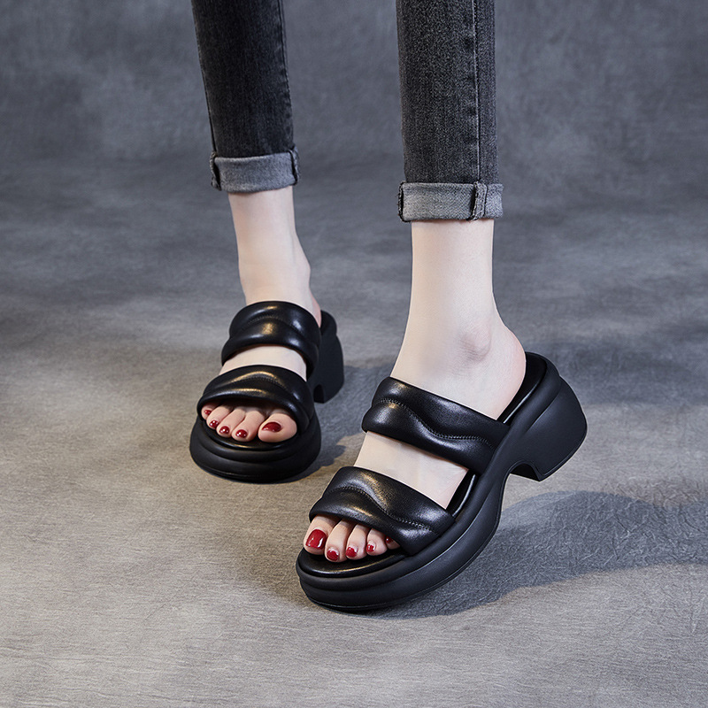 Women's Summer Soft - sole Hollow - out Wedge Sandals