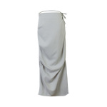 Adjustable Waist Tie Detail Bodycon Skirt