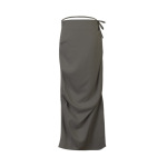 Adjustable Waist Tie Detail Bodycon Skirt