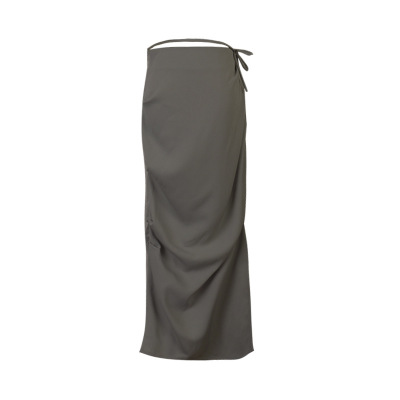 Adjustable Waist Tie Detail Bodycon Skirt 02