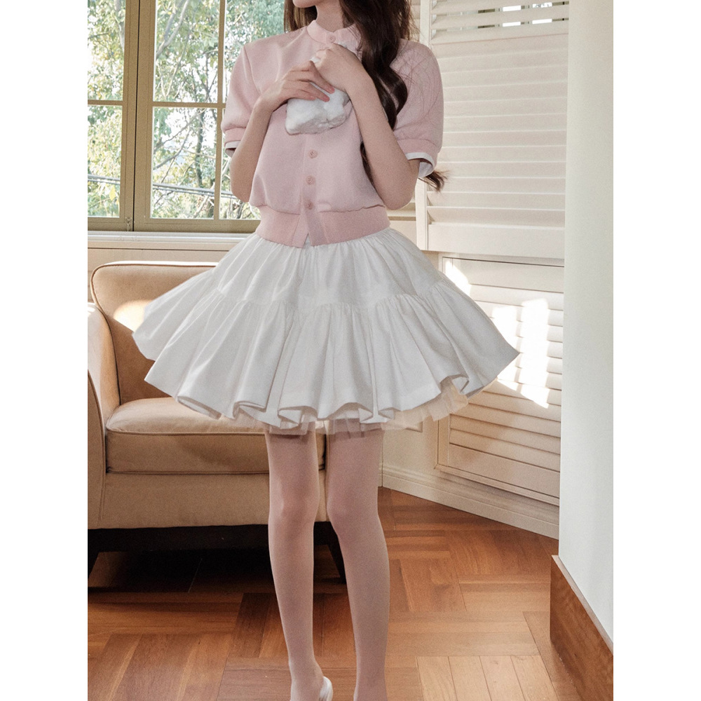 Ballet Style Double-Layer Tulle Skirt