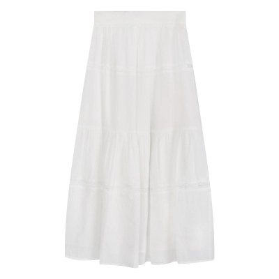 Crafted Washed Cotton Midi Skirt 01