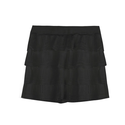 Floral Crochet Layered Mini Skirt 02