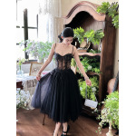 French Court-Style Chiffon Skirt